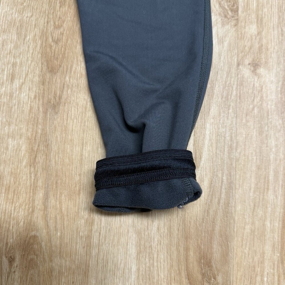 NIKE PRO LEGGINGS FLEECE LINED GRAY SIZE S FIT DRY ELASTIC WAIST WARM ATHLETIC - Picture 8 of 14